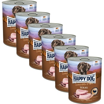 Happy Dog Sensible Pure Texas 6 x 800 г / пуйка