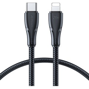 JOYROOM Кабел за зареждане Joyroom Surpass Series A11 USB - C / Lightning 20W - Черен / 1.2m KP41433