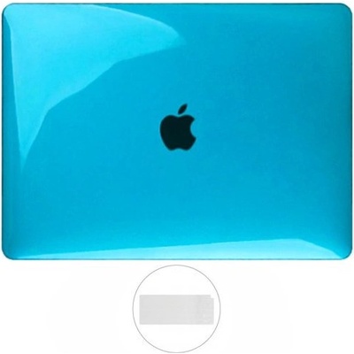 2в1 Лъскав капак и ултра тънък калъф за EС клавиатура за MacBook Pro 13" с Touch Bar (A1706 / A1708 / A1989 / A2159) - син (4372)