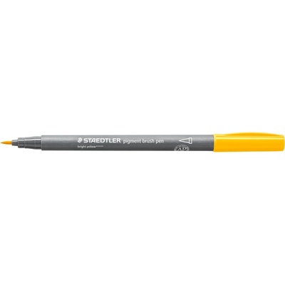 STAEDTLER Флумастер Staedtler Pigment Brush 371, ТЪМНО ЖЪЛТ (31656-А-ТЖЪЛТ)