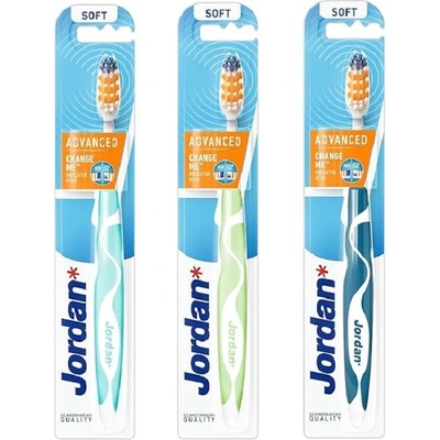 Jordan Advanced Четка за зъби с индикатор за смяна, Soft, асортимент