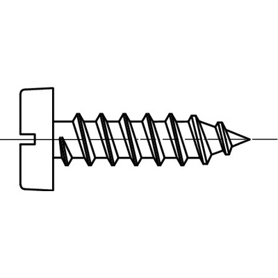 PROFISTYL DIN 7971C šroub do plechu s válcovou hlavou a průběžnou drážkou (ostrá špička) pozink Varianta: DIN 7971C šroub do plechu VH ZB 4,8x19