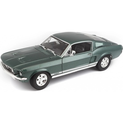 Maisto 1967 Ford Mustang Fastbackmetal zelená 1:18