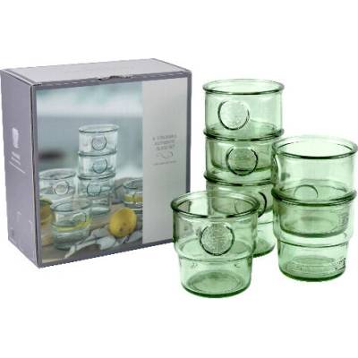 Ego Dekor San Miguel Sklenice AUTHENTIC pr 9x9cm box sv zelená 6 x 300 ml