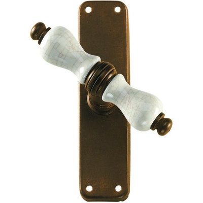 GALBUSERA Kovaná okenná rozvora model 2-50 - florentínsky bronz, porcelán D5