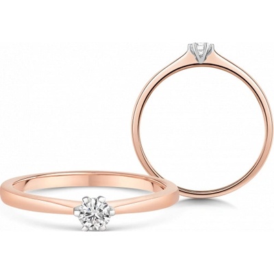 Sofia DIAMONDS zlatý zásnubný prsteň s diamantom UDRG46873R H I1