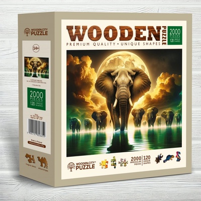 WOODEN CITY Dřevěné Sloní sny 2000 dielov