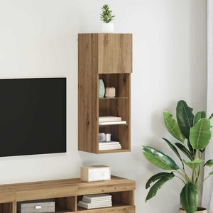 vidaXL Стенен телевизионен шкаф 30, 5 x 30 x 90 см Дъб (882950)