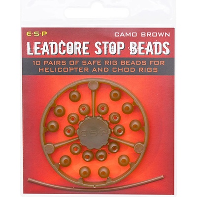 ESP zarážky Leadcore Stop Beads Camo Brown