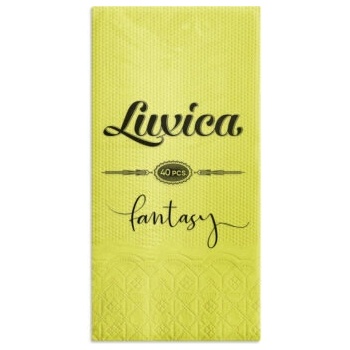 Luxica® Fantasy салфетки Бамбук с дискретен релеф и фин бордюр 2 слоя | 40 броя Сгъвка 1/8 (02022929)
