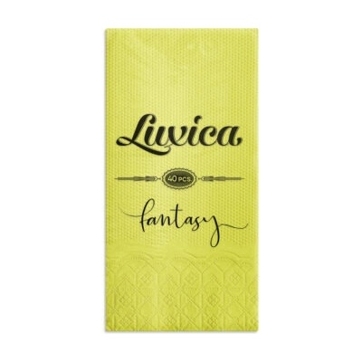 Luxica® Fantasy салфетки Бамбук с дискретен релеф и фин бордюр 2 слоя | 40 броя Сгъвка 1/8 (02022929)