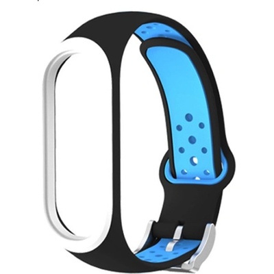 Xiaomi EF náhradní náramek pro Mi Band 3/4 Černo-modro-bílá MBCZ-313