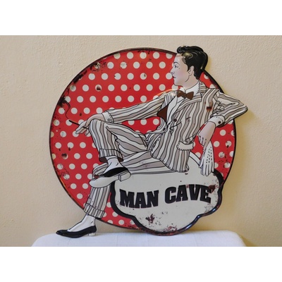 PLECHOVÁ CEDULE - MAN CAVE -