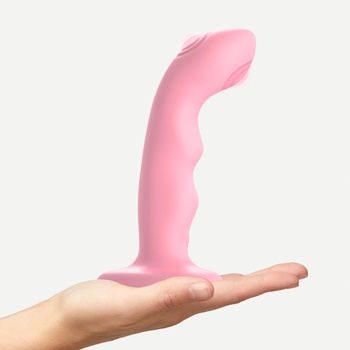 Image 1 of Strap On Me Tapping Dildo Wave Coral Pink