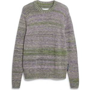 ARMEDANGELS Мъжки пуловер ARMEDANGELS Yarnmix Knit Sweater Jumper - Fatigue Green / Sand Stone / Pungent Purple (017-4391-0211)