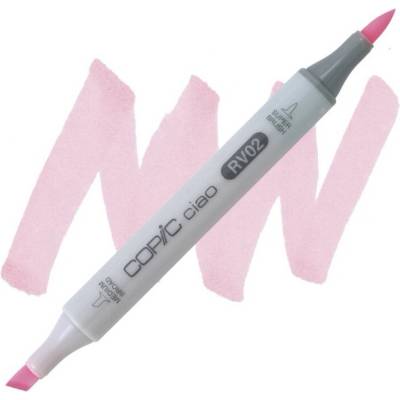 Lihová fixa COPIC Ciao oboustranná Brush & Chisel, Sugared almond pink (RV02)