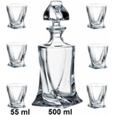 Crystalite Bohemia Quadro likér set 6 1 likérky 55 ml