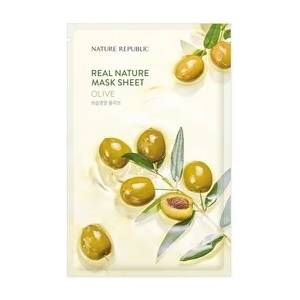 Nature republic Real Nature Olive Sheet Mask - Хидратираща маска за лице с маслина 1бр/23мл