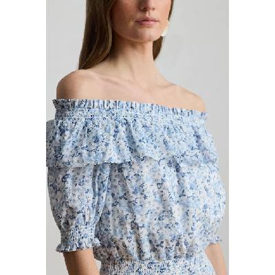 Ralph Lauren рокля с голи рамене от памук (200P08959)