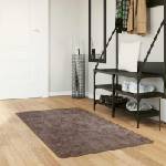 vidaXL Каса за килим MARSA Сиво 100 x 150 cm Полиестер и PVC (42023198)