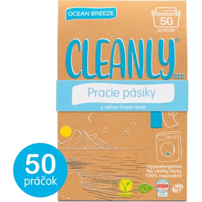 CleanlyEco Pracie pásiky s vôňou Ocean Breeze 50 praní