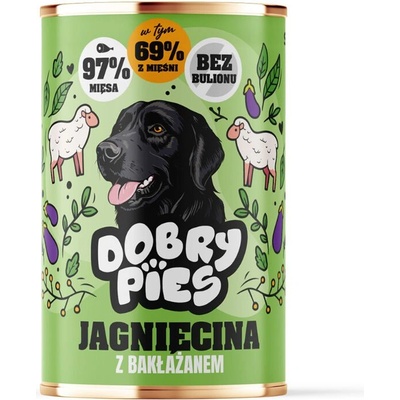 Dobry Pies Jahňacie mäso s baklažánom 400 g