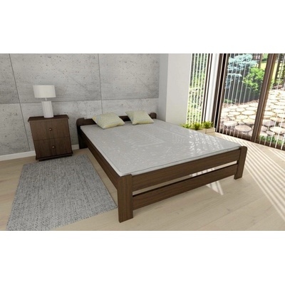 ComfortMatrace Helena + rošt masiv borovice barva ořech matrace Goltex 15cm
