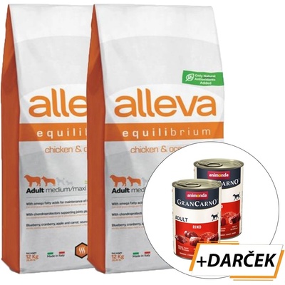 Alleva Equilibrium Sensitive Adult Chicken and Ocean Fish 2 x 12 kg