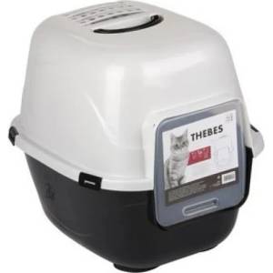 Mpets Thebes Cat Litter Box - Закрита Котешка Тоалетна с активен въглен - 50x42x47 cm, Белгия - 20100801