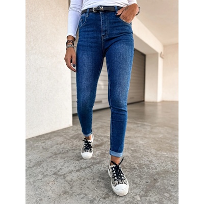 Eshopat Dámské rifle s páskem How Navy Blue