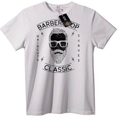 NOONEBRAND Тениска Класически барбер skull - XL, Black