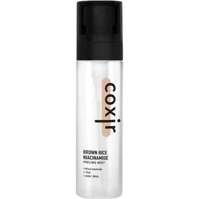 Coxir Brown Rice Niacinamide Peeling Mist Exfoliační mlha na obličej 80 ml
