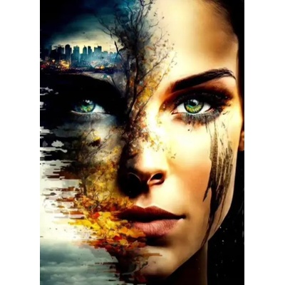 Norimpex - Puzzle Diamant painting: The face of the apocalypse 30x40cm - 1 - 39 piese