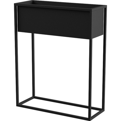 YLD Stojan na květiny kovový 60 x 23 x 75 cm černá – Zbozi.Blesk.cz