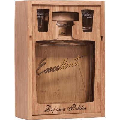 Debowa Excellent Vodka 40% 0,7 l (darčekové balenie 2 poháre)