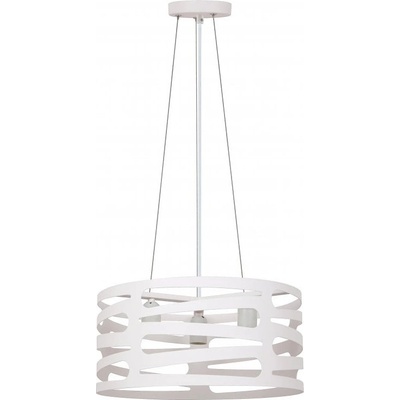 GTV Бяло висящо осветително тяло с метален абажур Marisa - GTV (OS-MAR-E27-00-DEC)