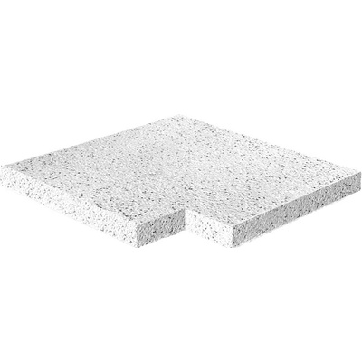 DITON Bazénový lem FANTASY Velikost: 50 × 50 × 4,5, Varianta: Bazénový lem Fantasy - deskový, ostrý vnitřní roh 500 / 500 / 45 bílý, Povrch: natur, tryskaný