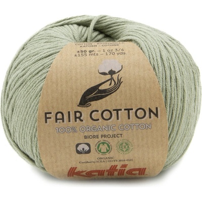 FAIR COTTON Katia Farby FAIR COTTON: 46 vyblednutá zelená