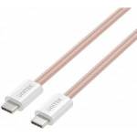 Unitek Magnetically Retractable Braided Cable USB C PD 100W Pink 1m