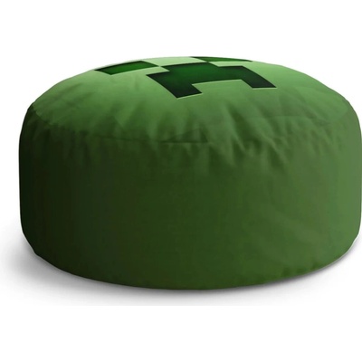 Sablio Taburet Circle Green Blocks: 38x48 cm