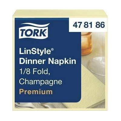 TORK Ubrousky LinStyle šampaňská 1-V 1/8 skládání 39x39 cm Premium 50 ks 478186 balení 50 ks 664186