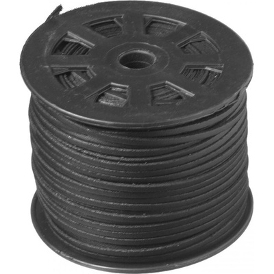 Plochá umělá kůže černá, 3x1 mm (1m)