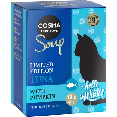 Cosma Soup zimní edice tuňák s dýní 12 x 40 g