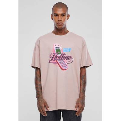 Mister Tee Мъжка тениска в розов цвят Mister Tee Hotline OversizeUB-MT2875-02913 - Розов, размер 4XL