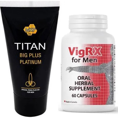 VigRX Pills за Уголемяване и Ерекция 60 капсули + Титан гел за уголемяване на пениса