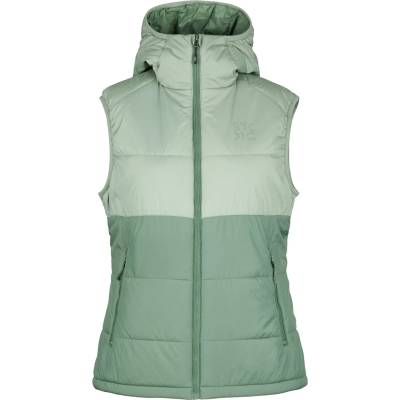 Stoic Дамски синтетичен елек Stoic Women's MountainWool200 StorboSt. Hooded Vest Winter vest - Iceberg Green / Pineneedle Green - размер XXL (132-1524-0216)