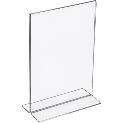 A-Z Reklama CZ plastový stojánek na 1 list papíru tvar T na výšku A6 – Zboží Mobilmania