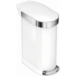 simplehuman - Кошче за отпадъци Slim 45 л, бяло CW2069 (CW2069)