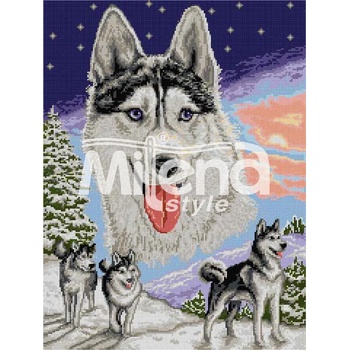 Milena Style Полярна приказка - гоблен със схема конци Ariadna 1: 1