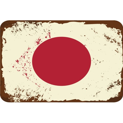 Ceduľa vlajka Japonsko